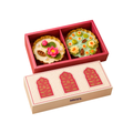 The Lotus Garden urli duo, pink lotus and green pond by Amore Candles