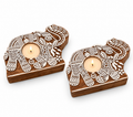 Amore Candles Elephant Shaped Wooden Tealight Holder