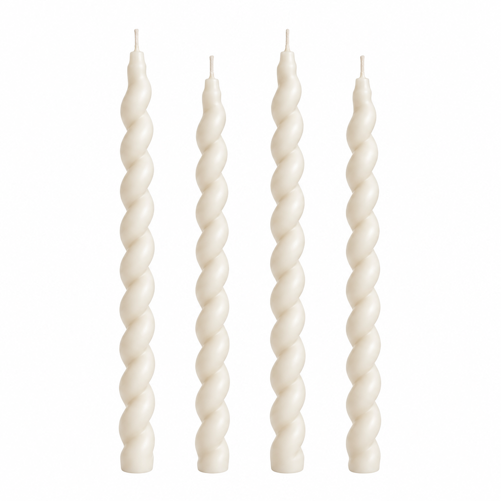 Lahira - Sculptural Spiral Taper Candle