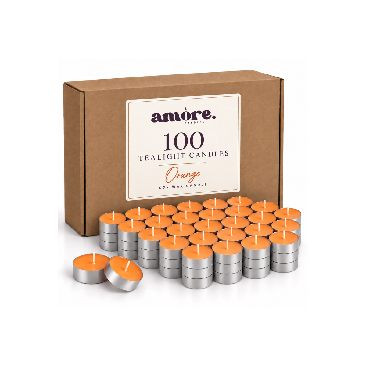 Tealight Candles - Orange