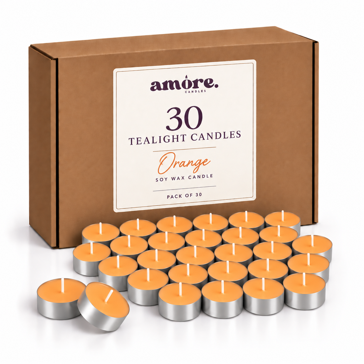 Tealight Candles - Orange
