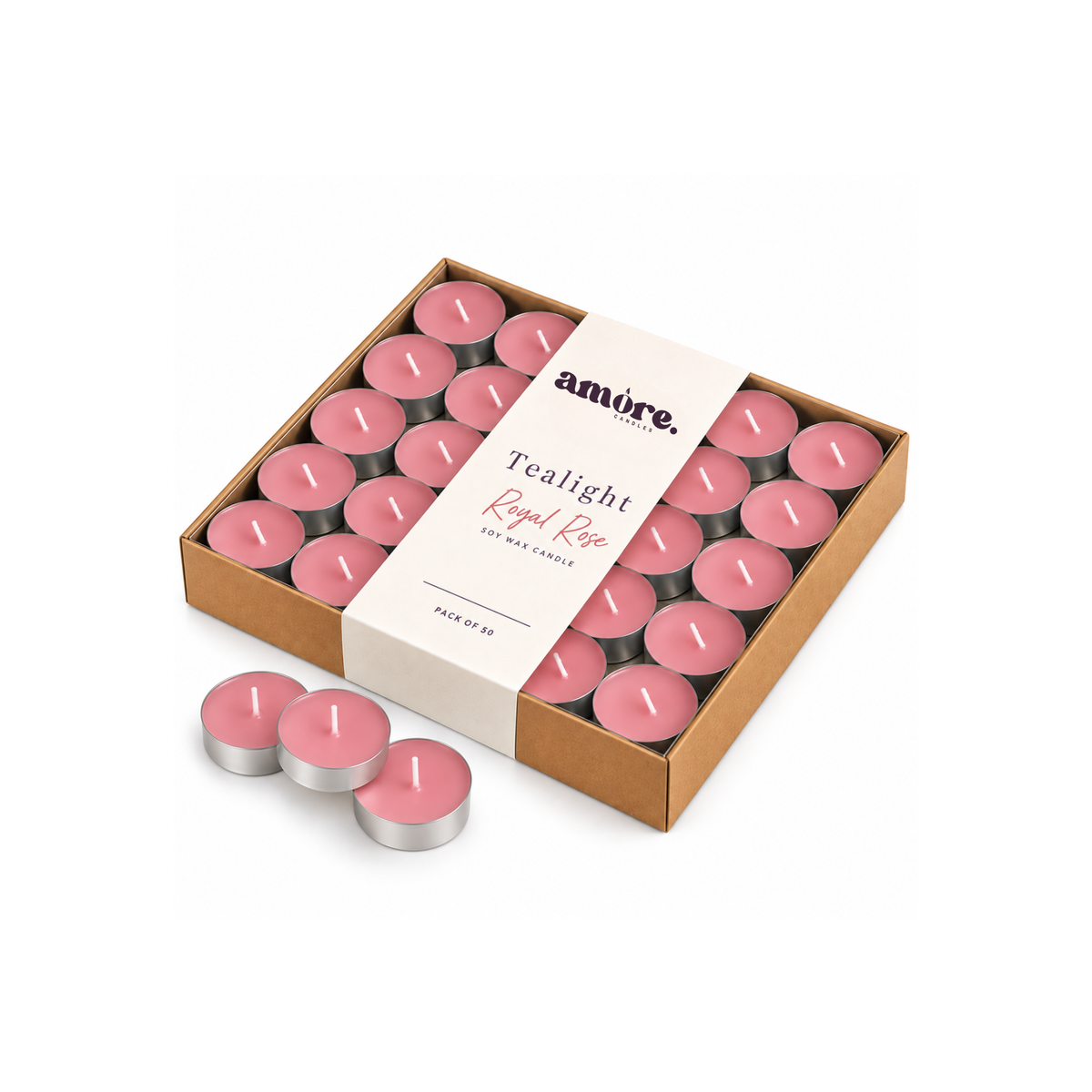 Tealight Candles - Royal Rose