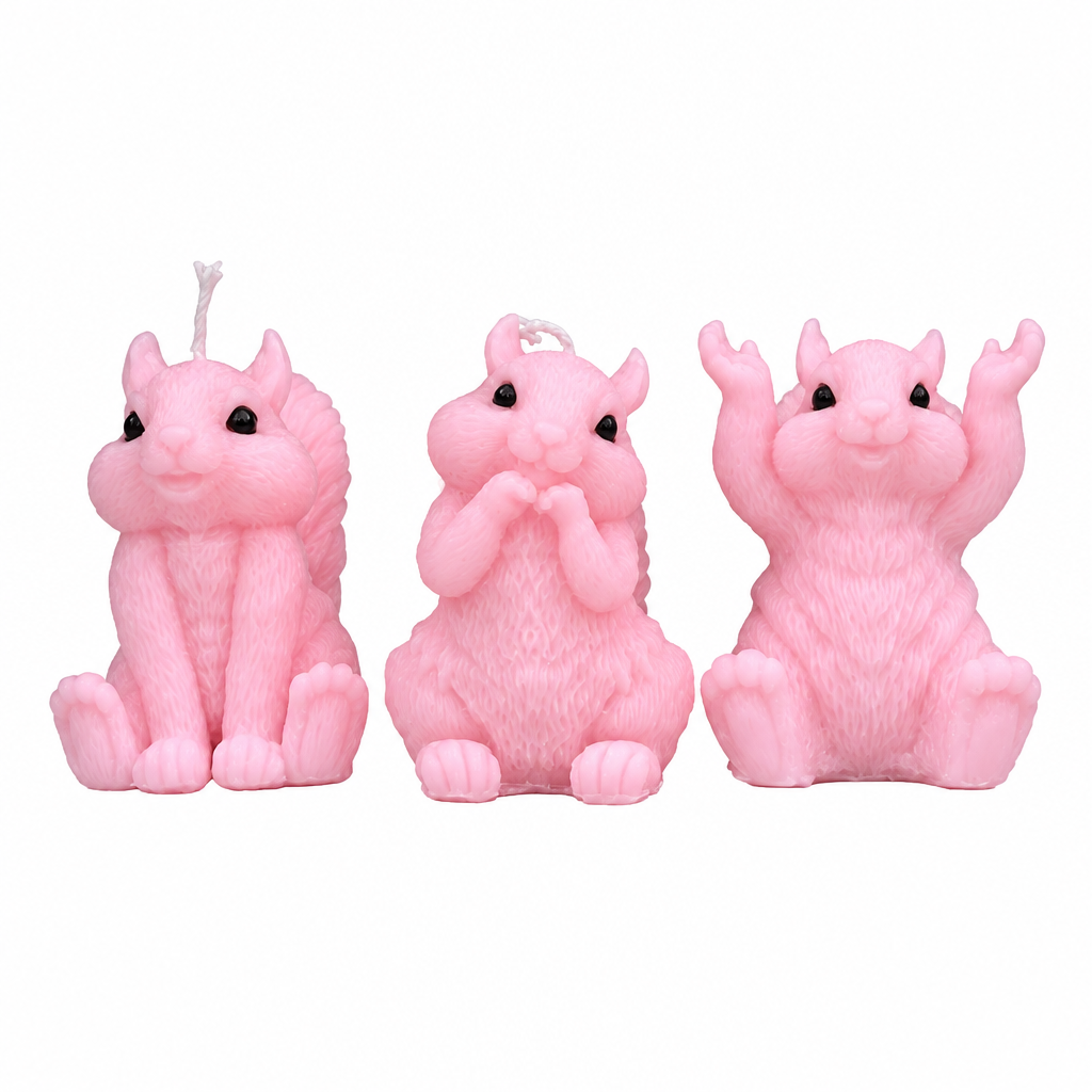 Squirrel Candle - Family