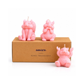 The Pink Pals Set, squirrel candles by Amore Candles