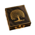 Woodland Serenity hamper, four jar candles in a satin-lined case by Amore Candles