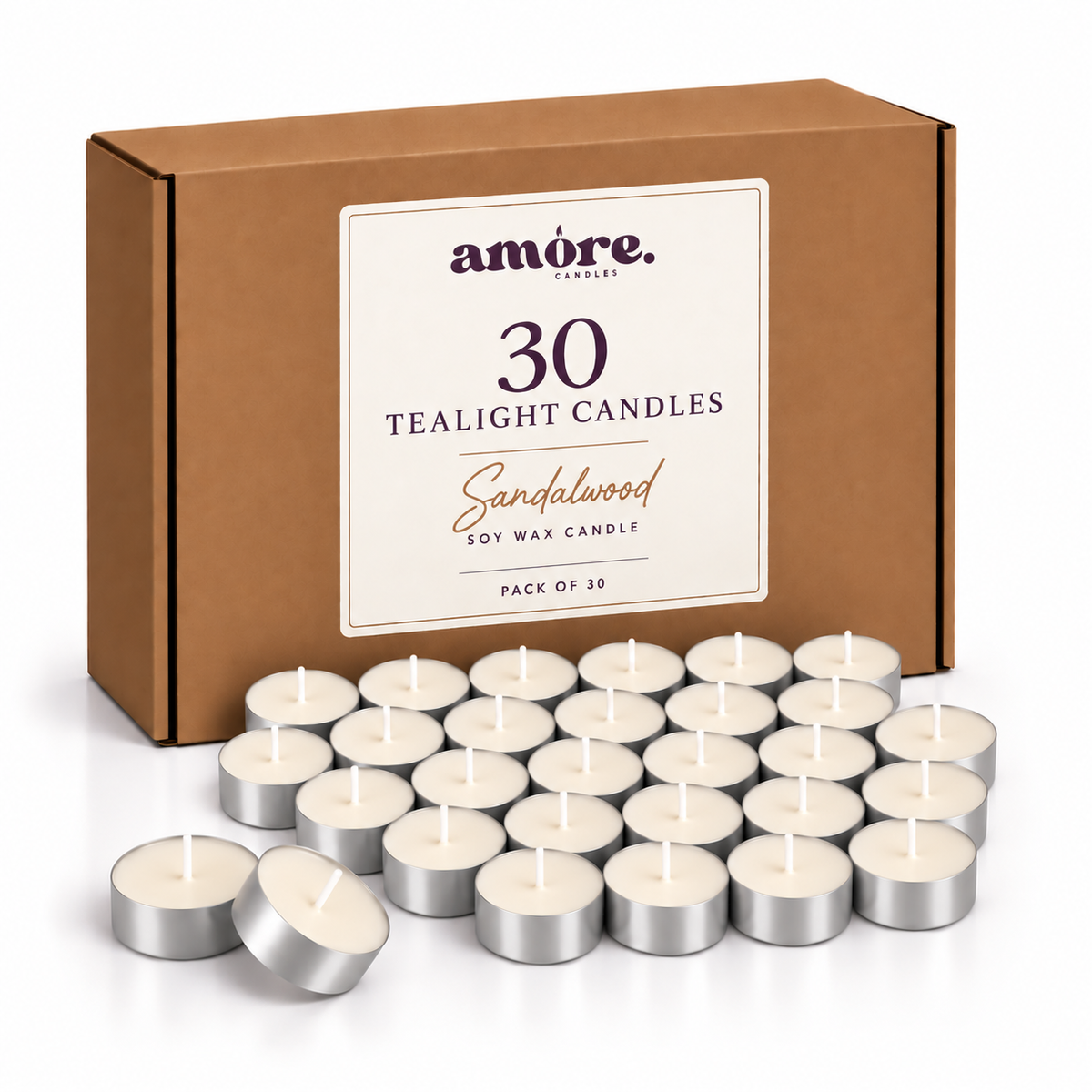 Tealight Candles - Sandalwood